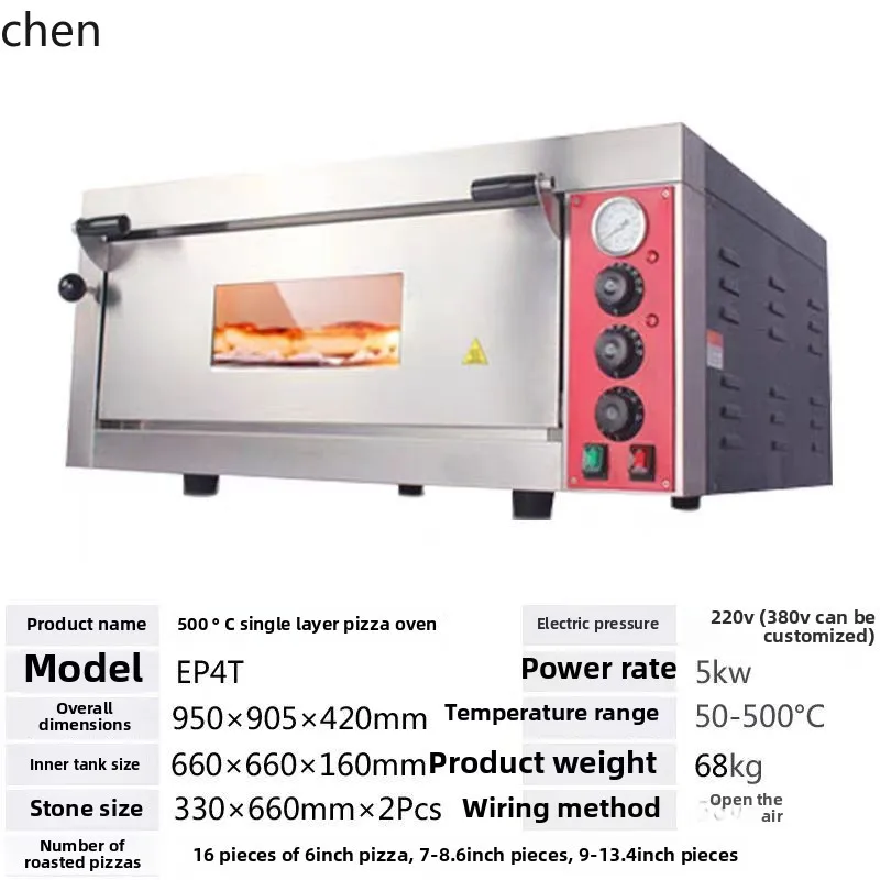 ZML Forno per Pizza Forno Elettrico Commerciale a Strato Singolo Forno Elettrico per Pane a Doppio Strato Grande Forno Elettrico