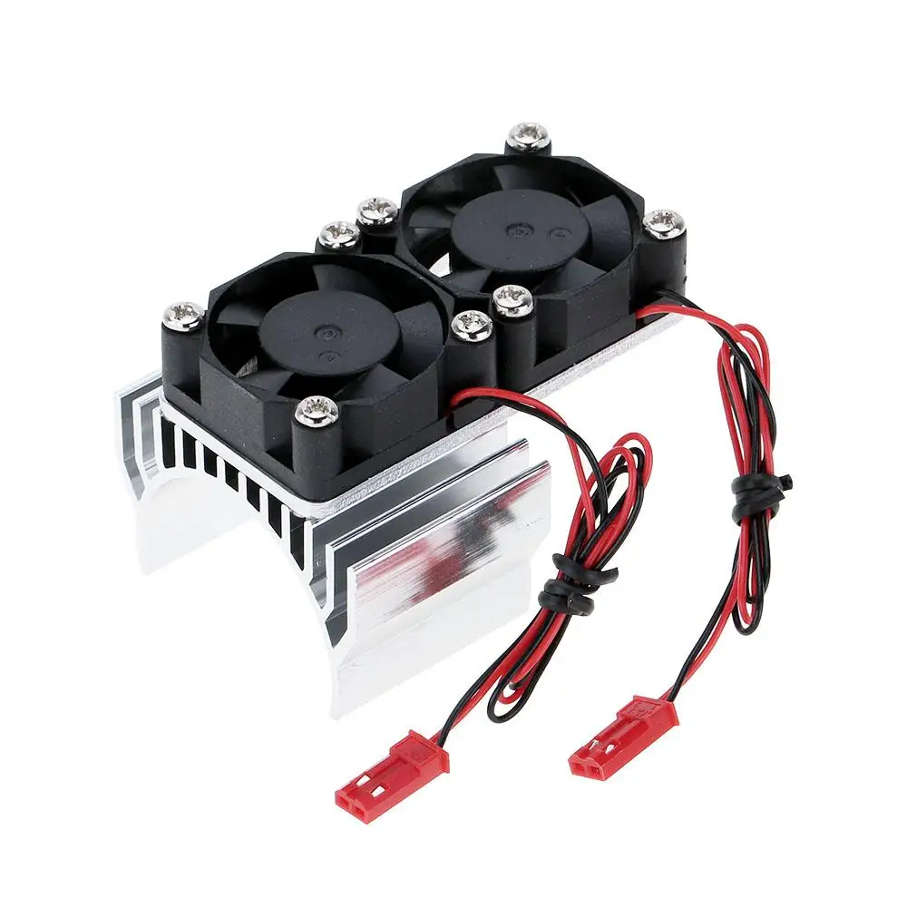 Heat Sink Motor Cooler with Dual Fans for 1/10 HSP RC Racing Car 540 550 Engine Parts