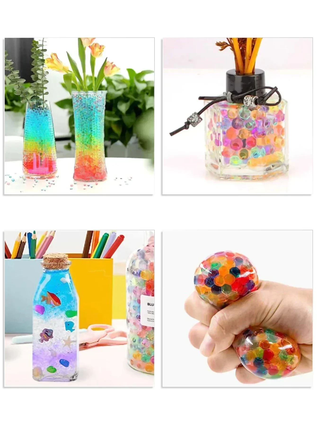 F100000PCS 7-8 Millimetri Sfera Dell'acqua Perline Ricarica Munizioni Gel Splater Palla Blaster Proiettili Per Gel Per 416 AK P90 Pistola Giocattolo Ammos