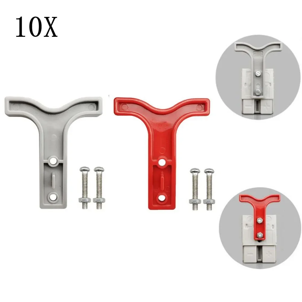 10 Pack Plastic T-Handles 50A 600V For Anderson Style Plug Handles For Forklift Truck Connector Handles Power Tools Accessories