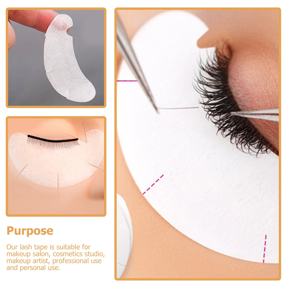 

100 Pcs Eyelash Extension Pads V Shape Eye Shadow Tape Lash Sticker Dark Adhesive Make Up Tools For Eye Makeup eyelash