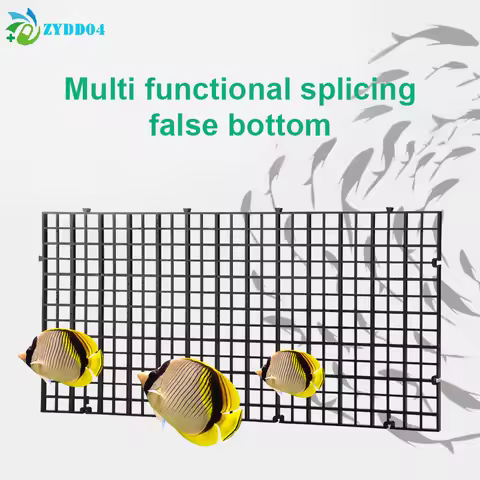●30x15cm 30x30cm Grid Divider Plate Detachable Spliceable Fish Tank Isolation Plate Upper Cover Net Bottom Filter For aquarium