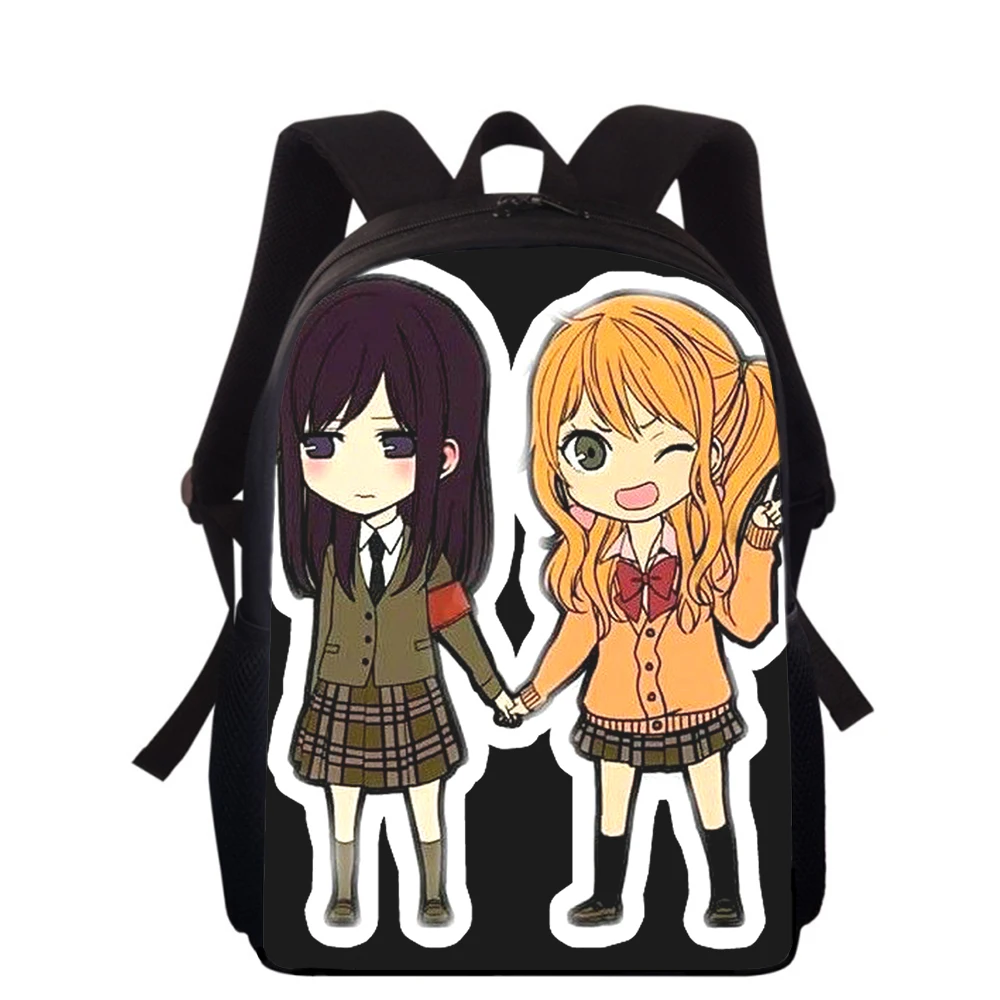 Mochila con estampado 3D de Anime lésbico Citrus para niños, mochilas escolares de primaria para niños y niñas, mochilas para libros escolares para estudiantes, 16"