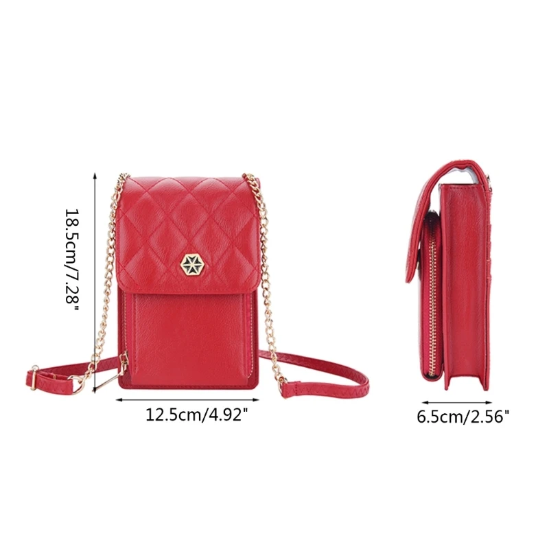 Pequena bolsa telefone crossbody para mulheres titular do cartão crédito corrente bolsa ombro carteira bolsas