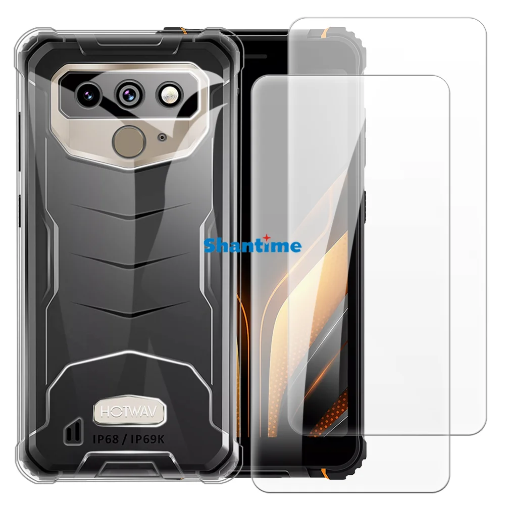 Soft Case + 2 Pack Tempered Glass Screen Protectors for Aligator RX850 eXtremo Full-Body Protection