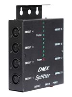 DMX Splitter Ports Channels 3Pin Optical Istribution Amplifier for DJ Disco Wedding DMX Stage Lighting Effect