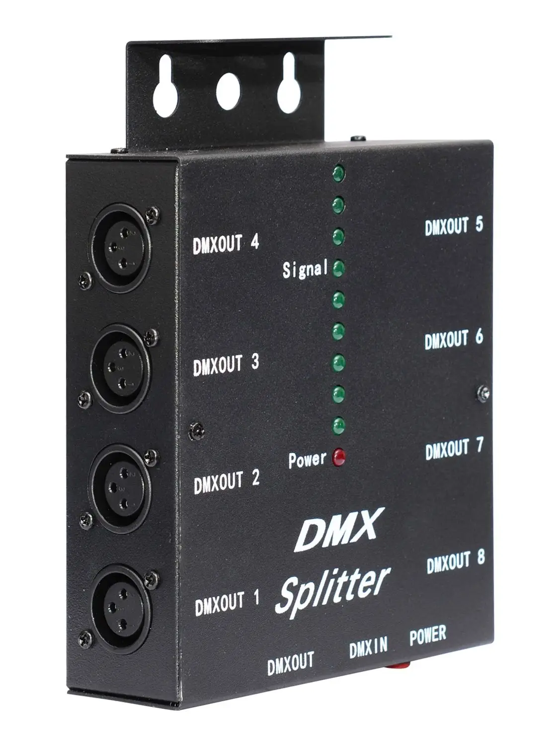 DMX Splilter 8 Ports Channels 3Pin Optical Istribution Amplifier for DJ Disco Wedding DMX Stage Lighting Effect