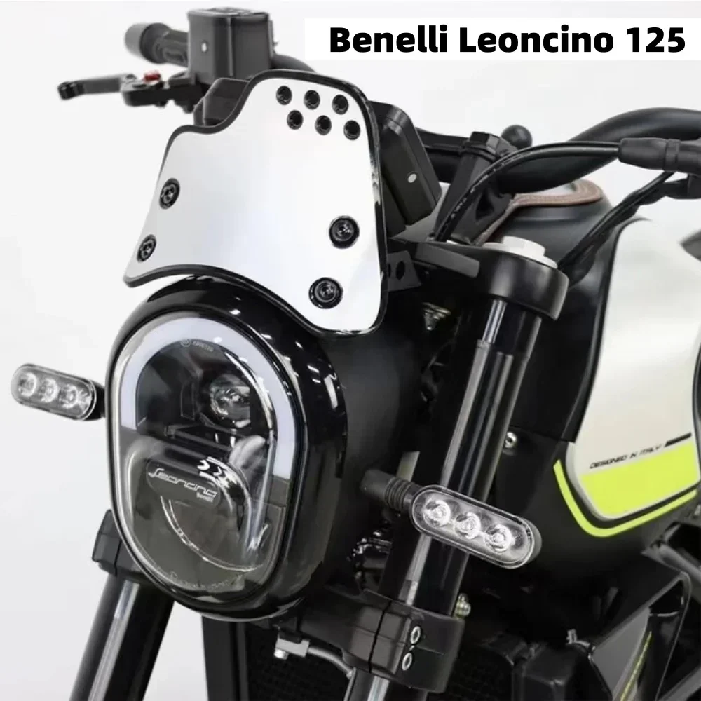 New Motorcycle Accessories Fit Benelli Leoncino 125 Retro Style Windshield Apply For Benelli Leoncino 125 Leoncino125