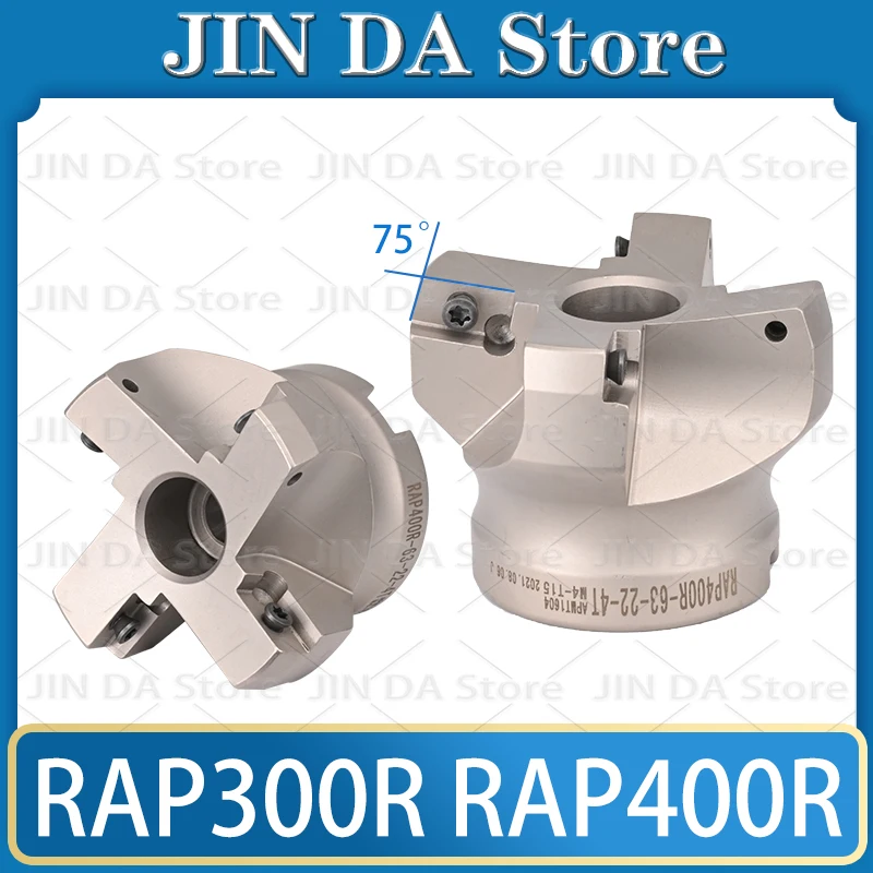 

Режущая головка RAP300R RAP400R 50 63 80 100 125, совместимая с фрезерными пластинами APMT1135/APMT1604 для держателей инструментов FMB22 FMB27 32