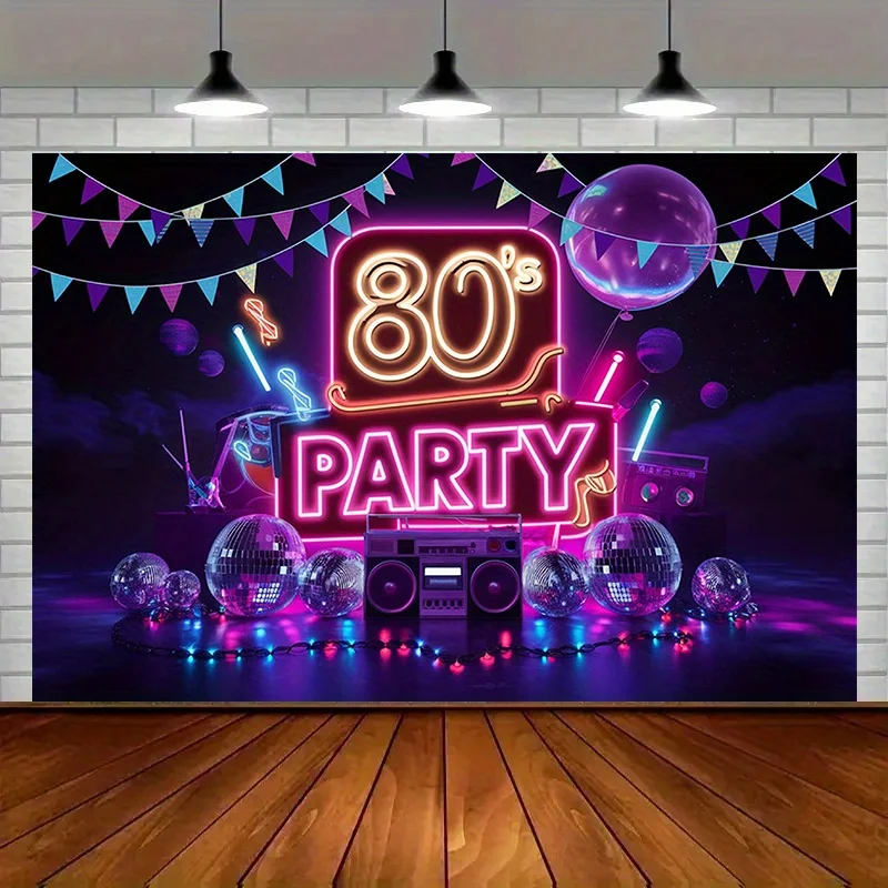1 piece 2D flat background banner, indoor and outdoor celebration party decoration, photography background wall decoration