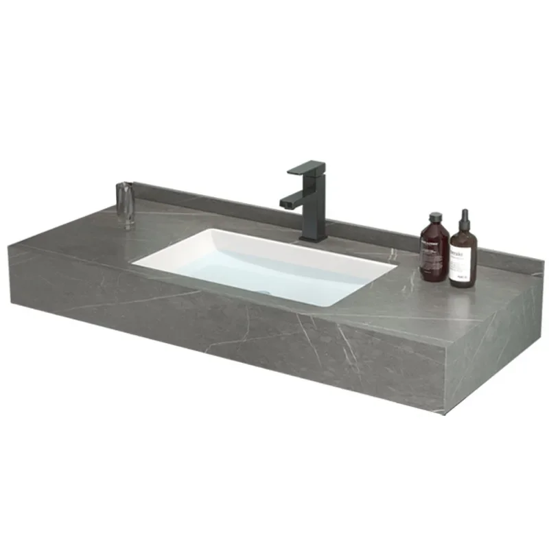 

Slate, ceramic, seamless integrated wash basin, washbasin set
