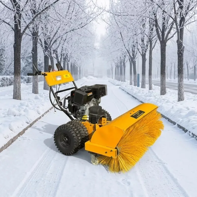 Winter Road Cleaning Machine Powered Snow Sweeper with Rotary Brush