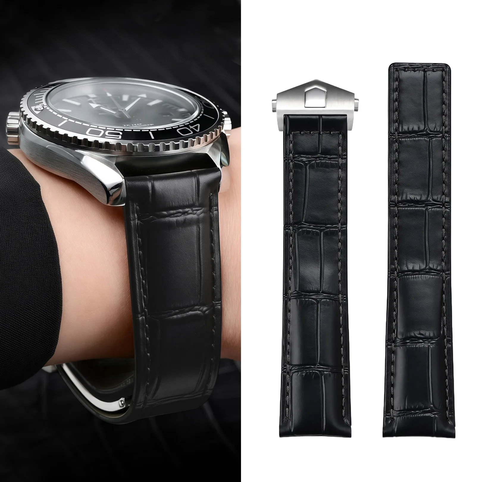 

20 мм 22 мм высококачественный кожаный ремешок для часов Tag Heuer, складной мягкий браслет с пряжкой, мужские аксессуары, браслет