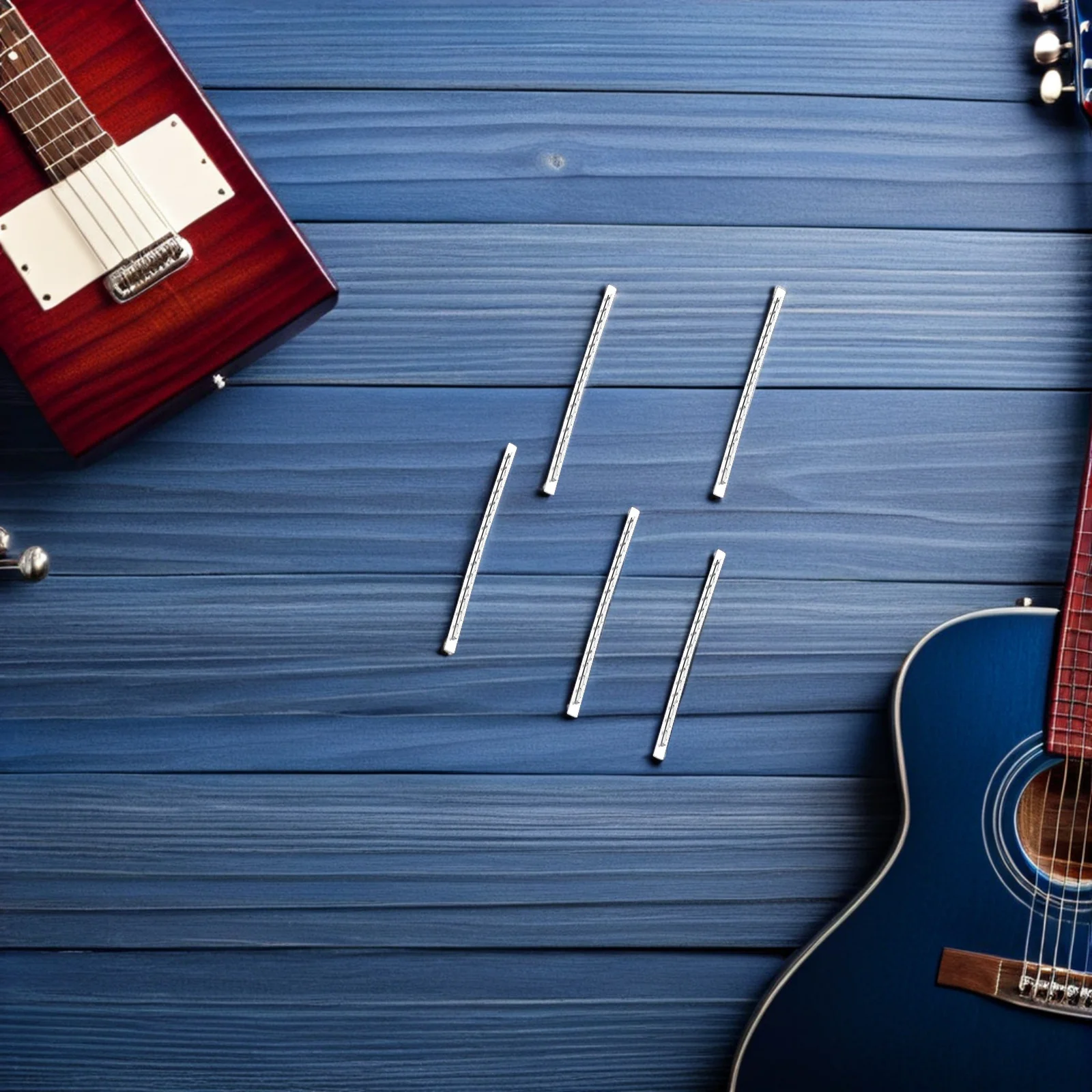 

2Sets Silver Guitar Fret Wire 24 Frets 2.9mm Thickness Set for Electric Acoustic Guitar Fingerboard Repair Replacement