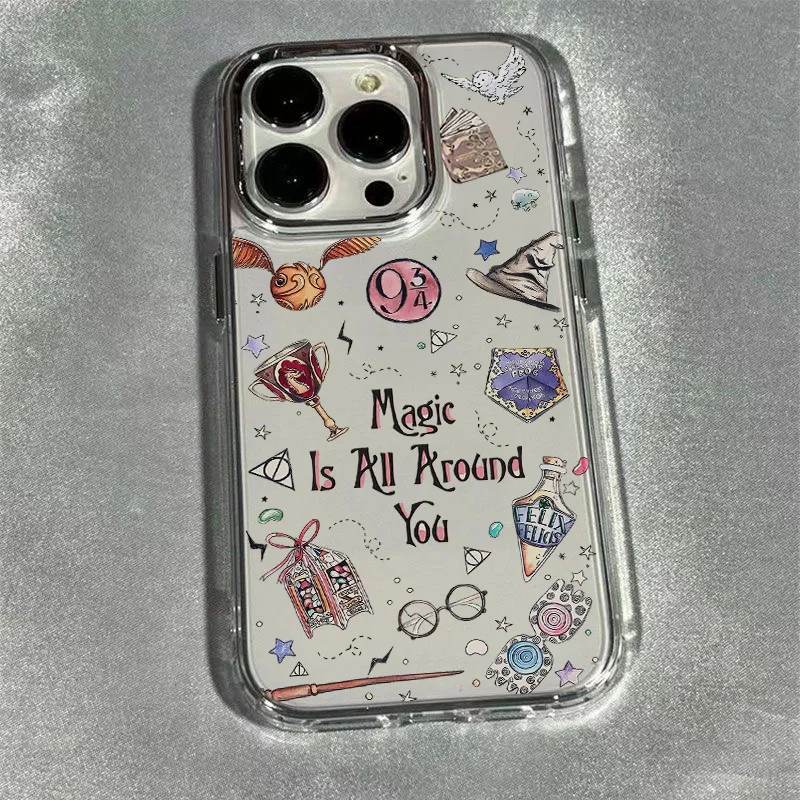 Hot P-Potters Wand Phone Case for IPhone 17 16e 16 15 14 13 12 11 Mini Pro Max X XR  8 7 Air Plus Transparent Harries Soft Cover - náhled 5