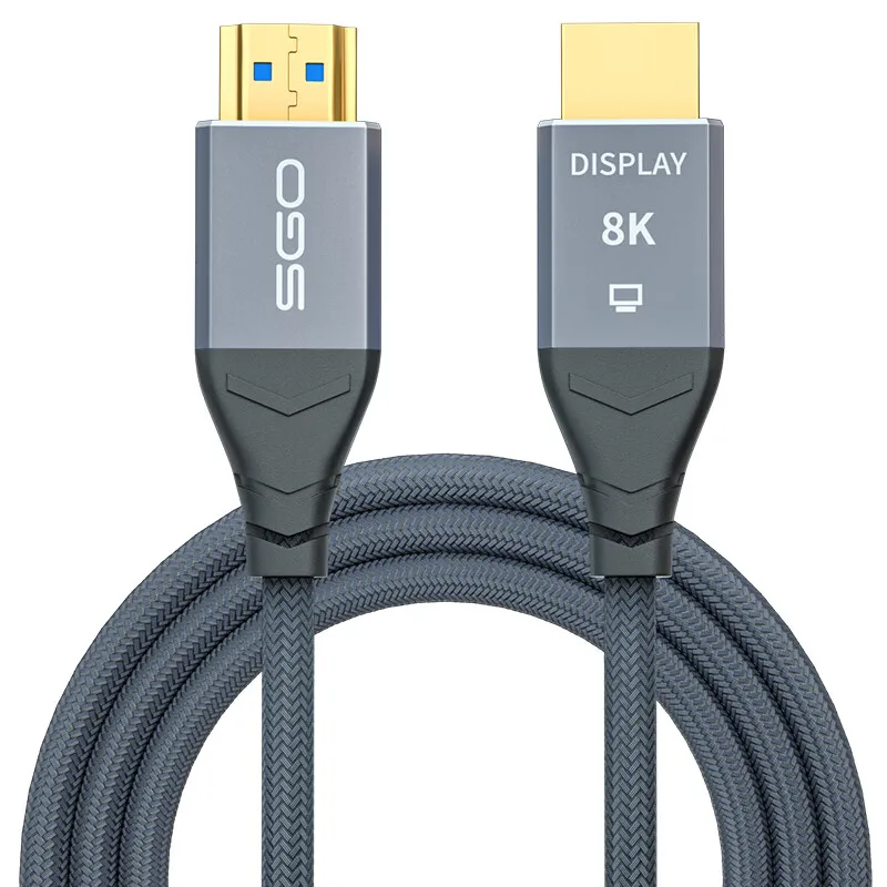 8K Fiber Optic HDMI Cable Unidirectional (Source to Display) 48Gbps High-Speed Slim HDMI Braided Cord 8K@60Hz 4K@120Hz HDR/eARC