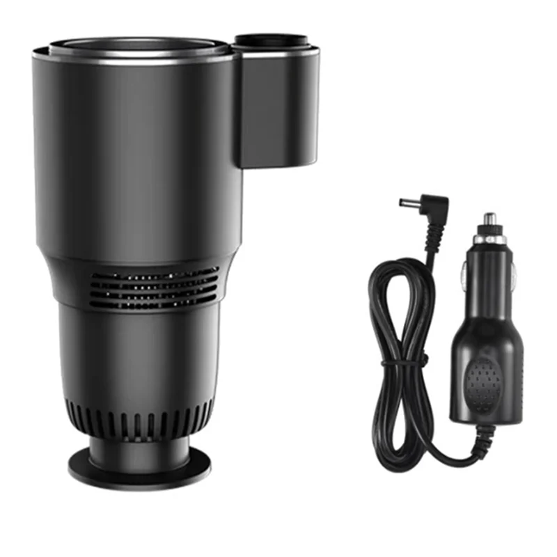

Car 12V Heating Cooling Cup Intelligent Beverage Holder Smart 2-In-1 Cup With Temperature Display