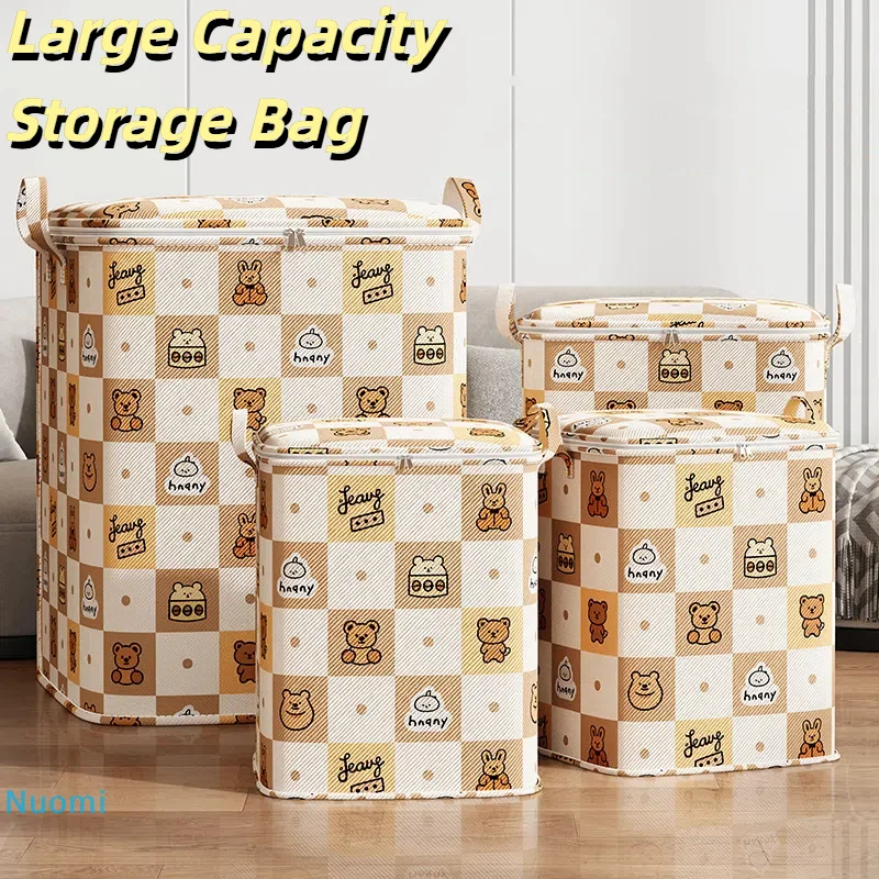 

Large capacity household storage bag Foldable Quilt Storage Bag Dust-proof Clothing Wardrobe Organizer Home Moving Storage Bag