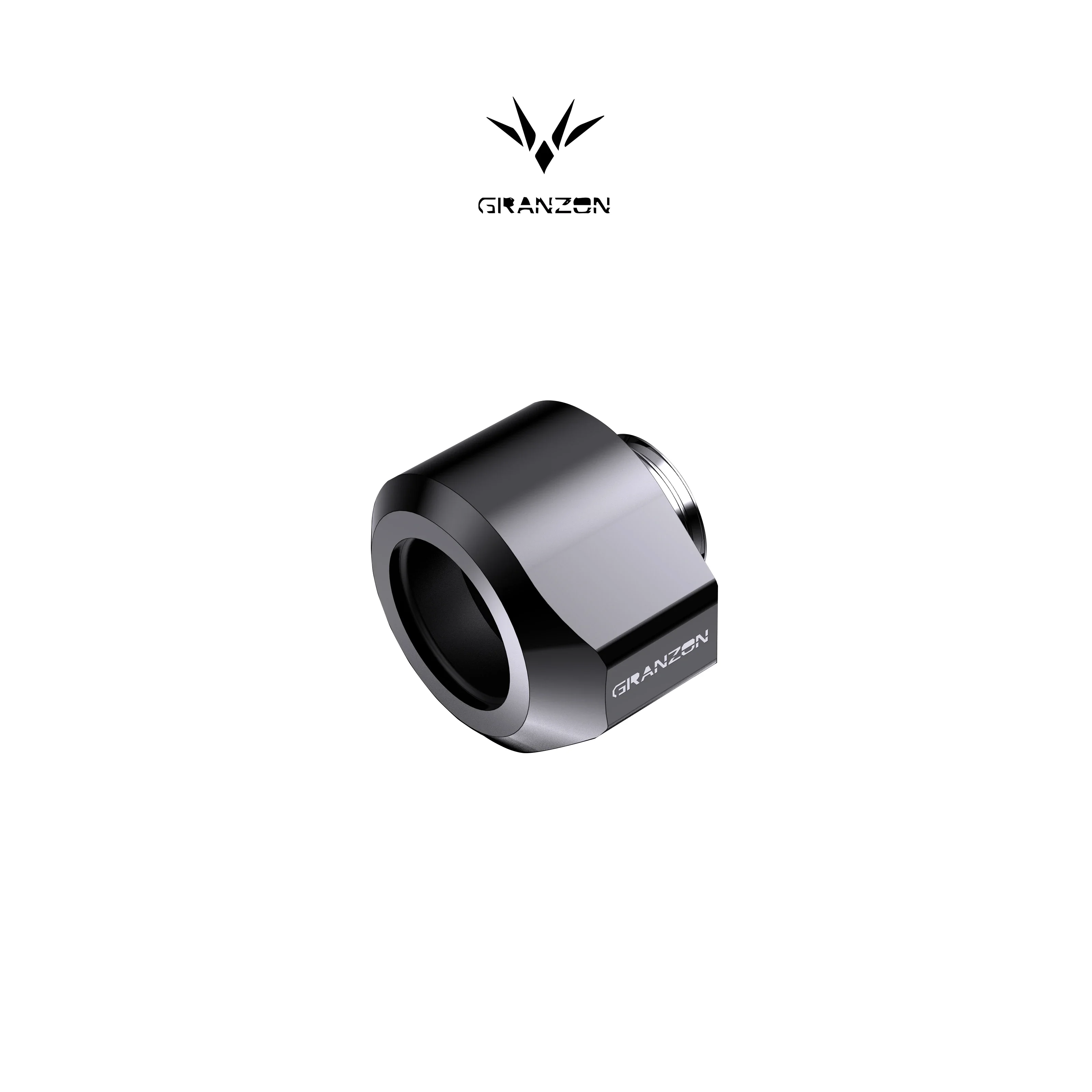 Złączka Granzon G1/4'' OD14mm do twardych rurek do chłodzenia wodnego PC, akrylowych rur PETG / Czarny Srebrny Biały Złącze Anty-odlewniowe, GD-FT14