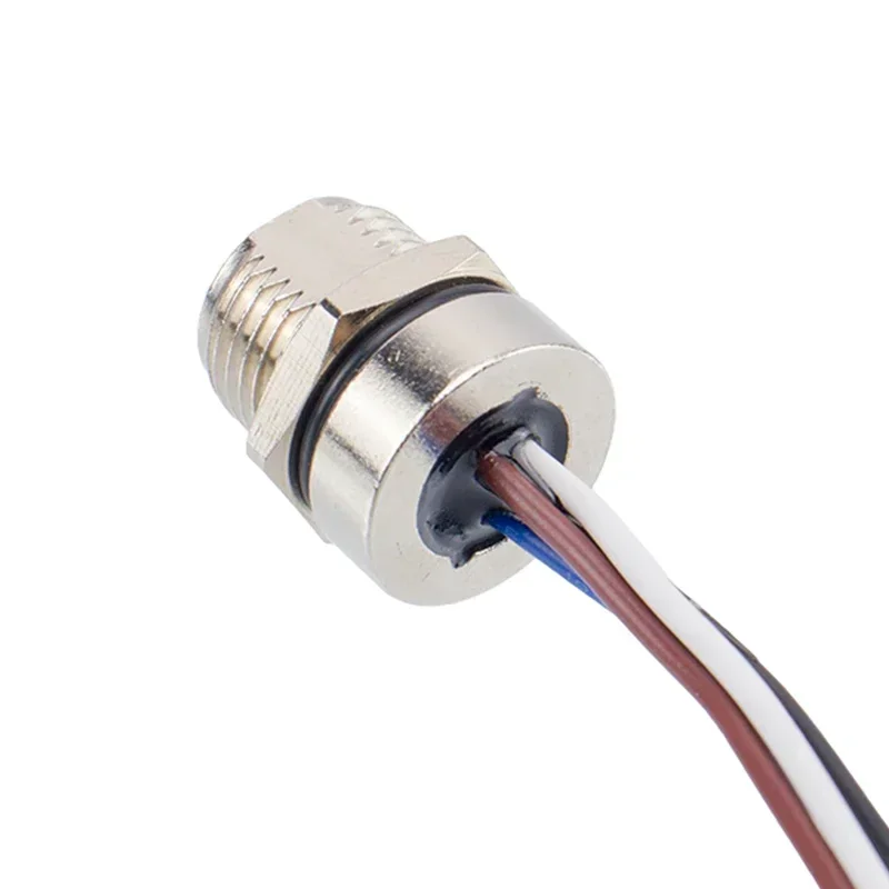 M8 Socket with 30cm Cable Front Panel 3 4 5 6 8 Pin Connector A/B/D-type Panel Electronic Wire Male Female Built-in Glue Filling