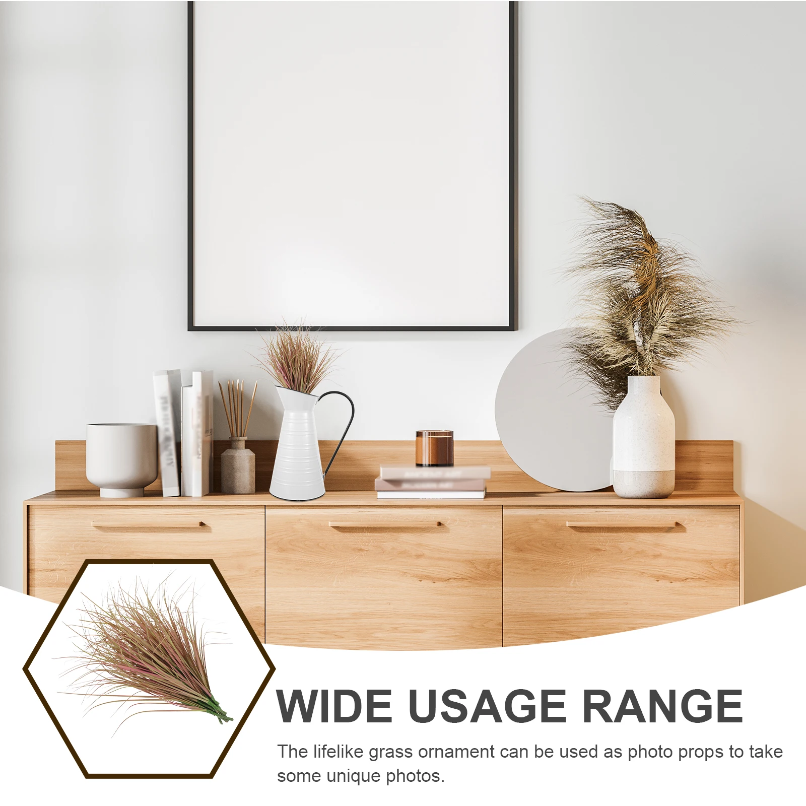 

12Pcs Fake Grass Outdoor Decor Realistic Artificial Grass for Photography Props Teaching Tools Kids Learning Layout Scene