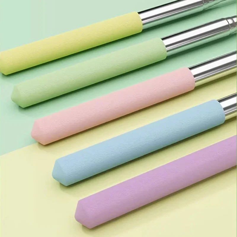 Picture 5: Stainless Classroom Point Stick Teaching Tools School Teachers Telescopic Retractable Presentation Whiteboard Hand Pointer TMZ