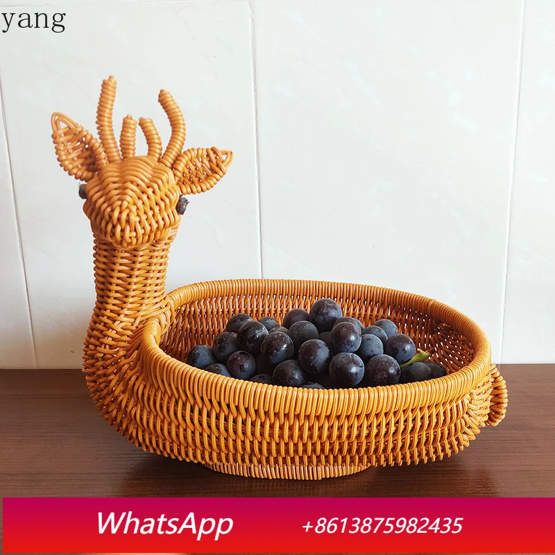 LMM creative animal fruit plate, dried fruit snack storage basket in the living room