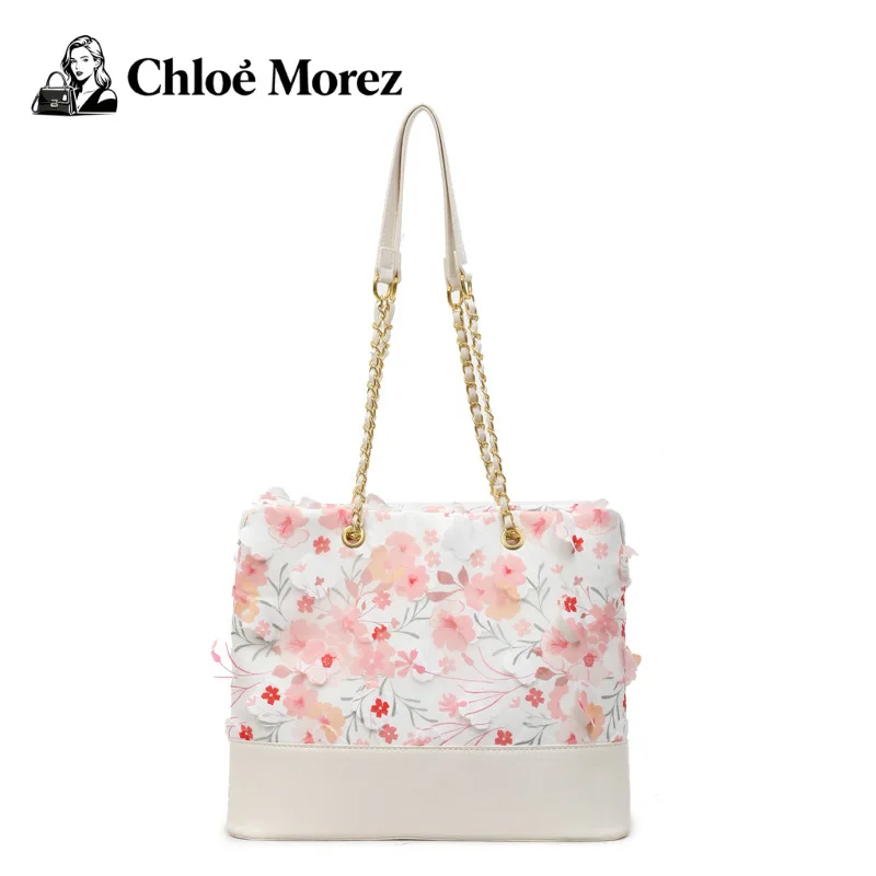

Lace Flower Shoulder Bag, Crossbody, Large Capacity, Hand-held Bucket Bag, Trendy