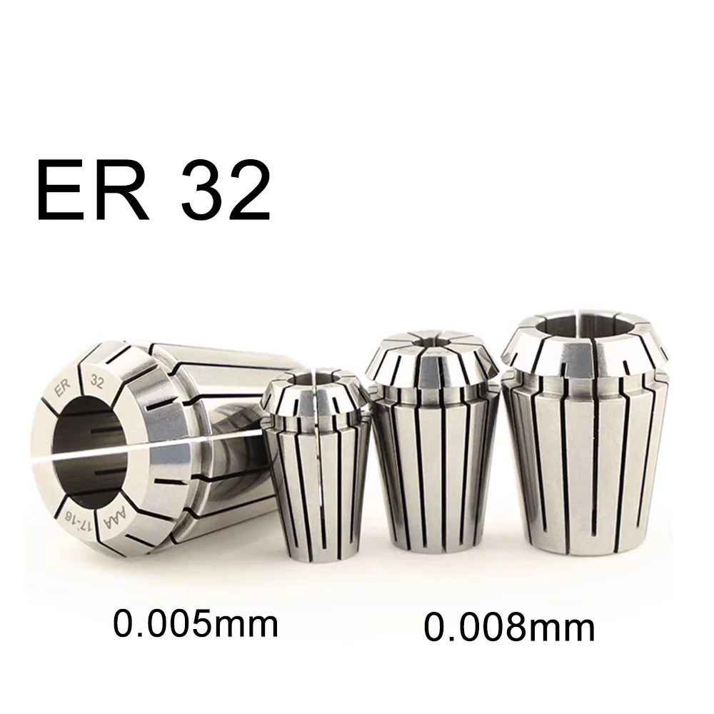 ER32 Spring Collet Chuck High Precision 0.008/0.005 Clamp Multi-Hole Drilling Collets CNC Milling Machine Tool Holder Fixtures
