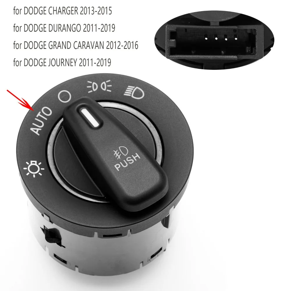 

Headlight Switch Fog Light for Dodge Charger Durango Grand Caravan Journey 2012 2013 2014 2015 for Chrysler 300 Town & Country