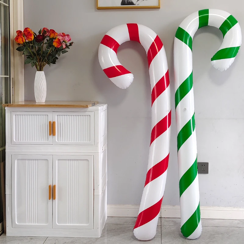 Riesige Bananen-Dekoration Aufblasbare Weihnachts-Zuckerstangen Lollipop-Ballon für Heim-Party-Dekorationen Bar-Atmosphäre Requisiten – Detail 5
