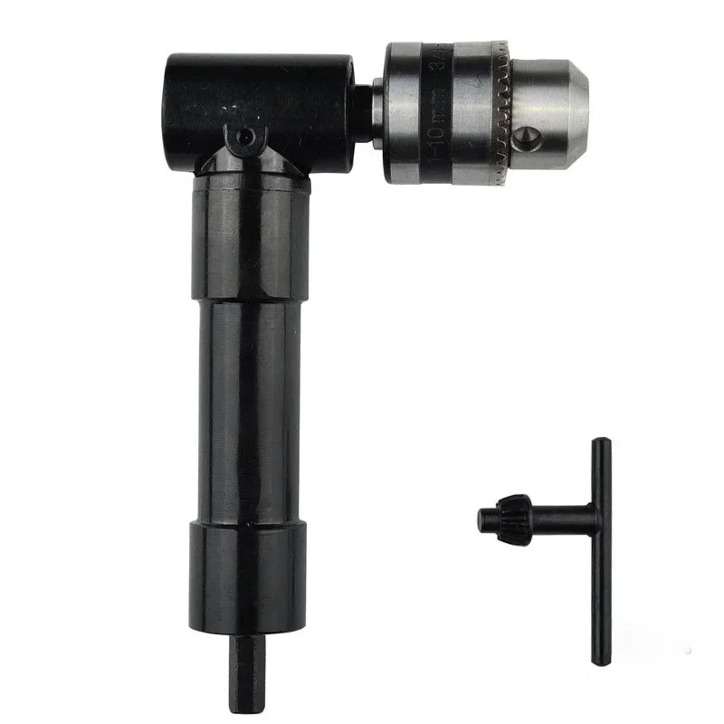 

1-10mm/0.8mm Right Angle Drill Three-jaw Chuck Corner Electric Drill Corner 8mm Hex Shank Right Angle Bend Extension Adapter