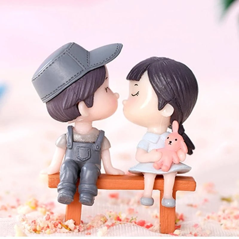 2'' Micro Cặp Đôi Phong Cảnh Tượng Tượng Rêu Thực Vật Mọng Nước Chai Đạo Cụ DIY 15UB