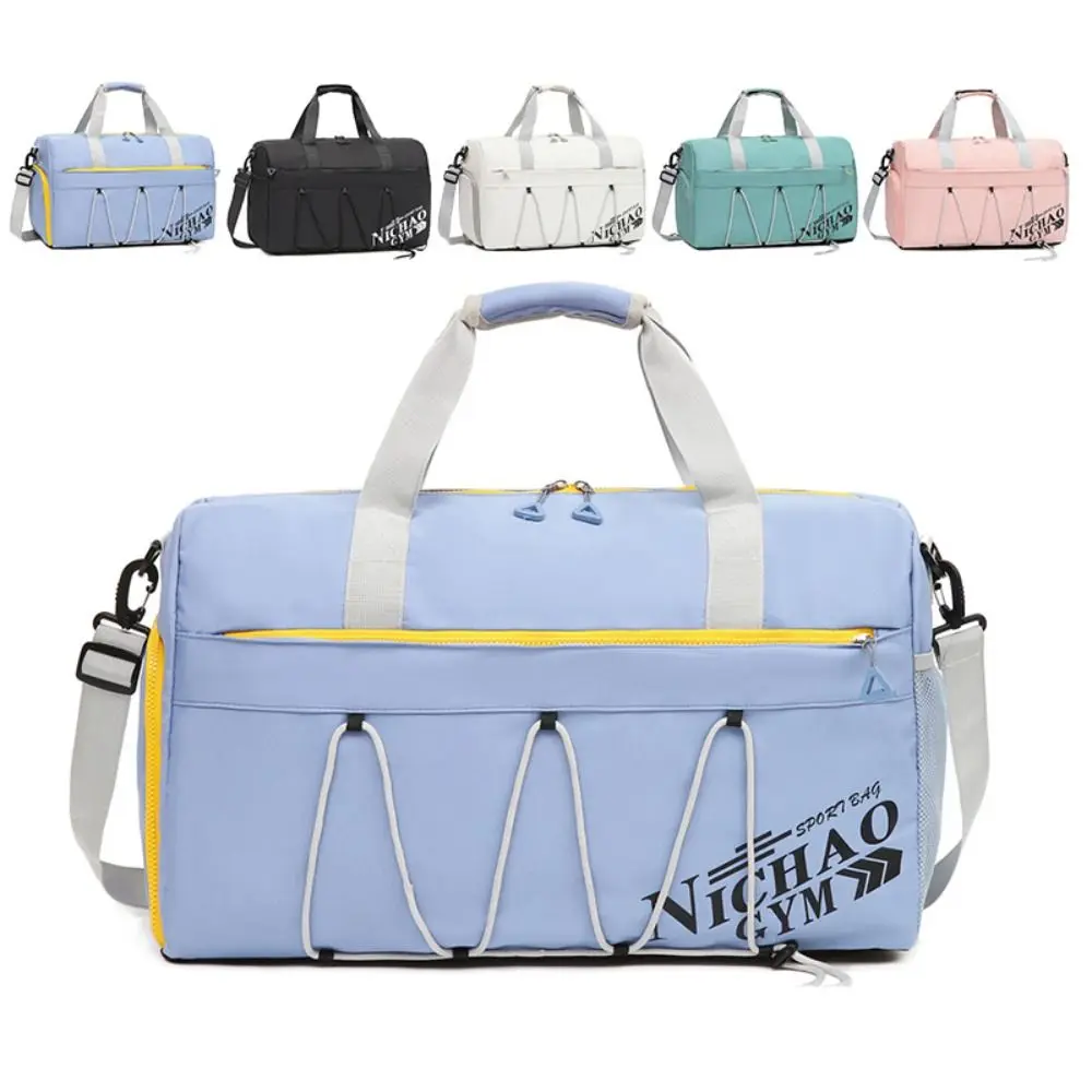 

Large Capacity Duffle Travel Handbag Waterproof with Shoe Compartment Gym Sports Bag Dry Wet Separation Durable