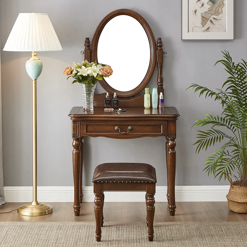 

American minimalist dressing table home use simple small European style makeup stand new-style classical 화장대 bedroom furniture