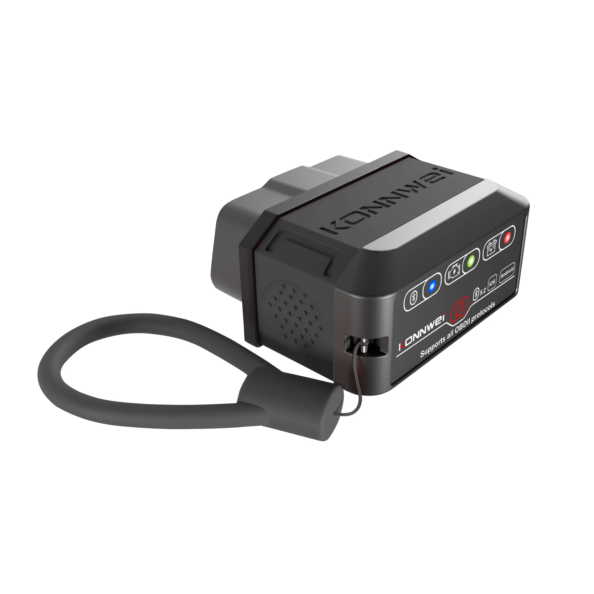 

KONNWEI автомобильный инструмент для диагностики неисправностей OBD2, проверка кода неисправностей, приложение Bluetooth, управление подключением, автомобильный инструмент для сканирования OBD2