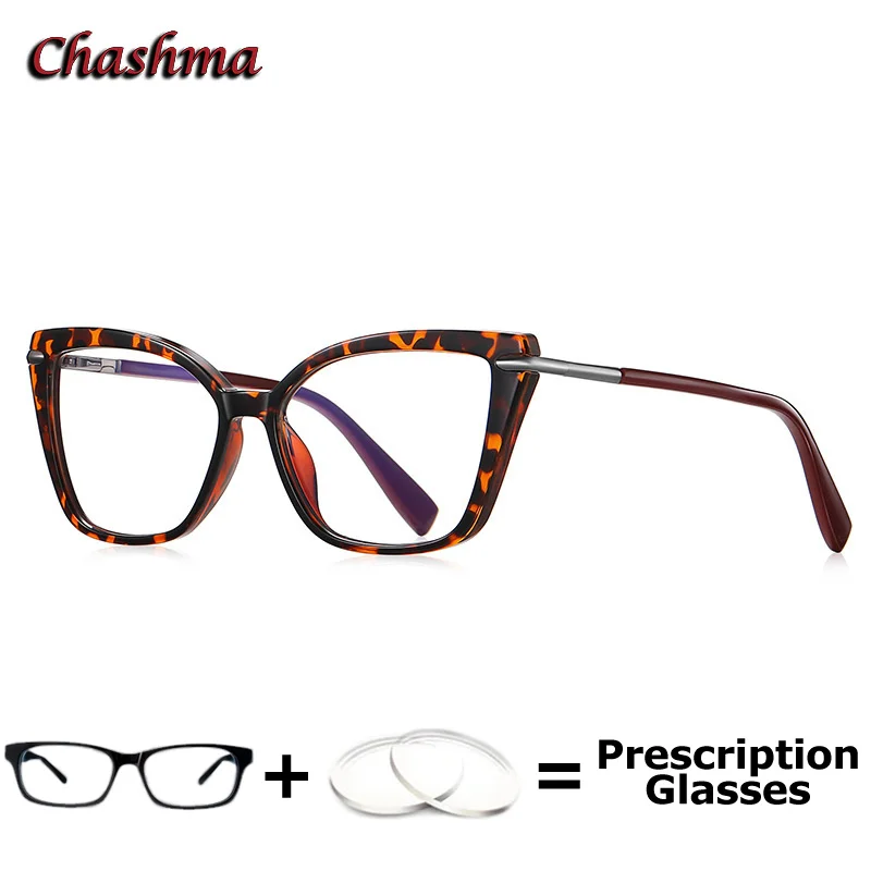 

Women Prescription Lenses Cat Eye Optical Myopia Glasses Anti Blue Ray Computer Working Progressive Eyewear Light Frame Girl