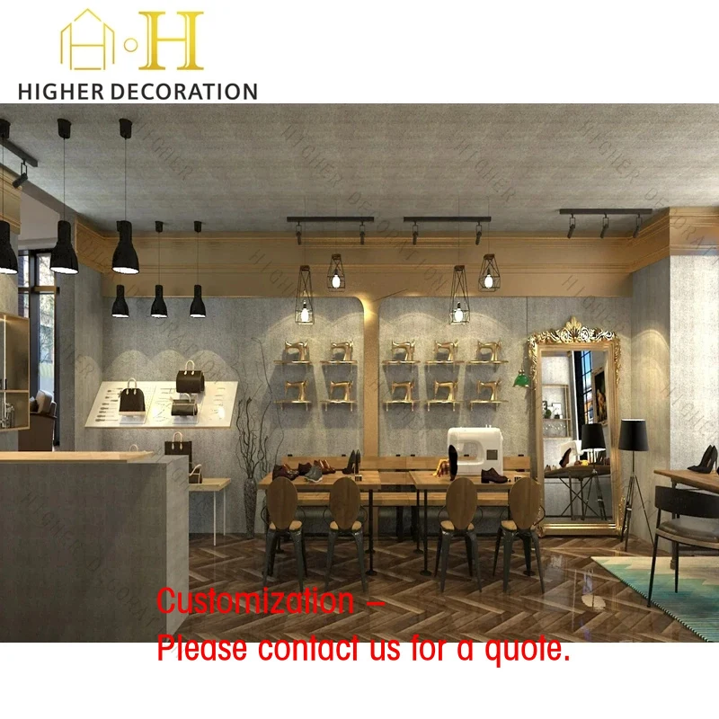 custom.Multifunctional  Retail Bag Display Cabinet Design Display Rack Shoe Display Wall Shelf