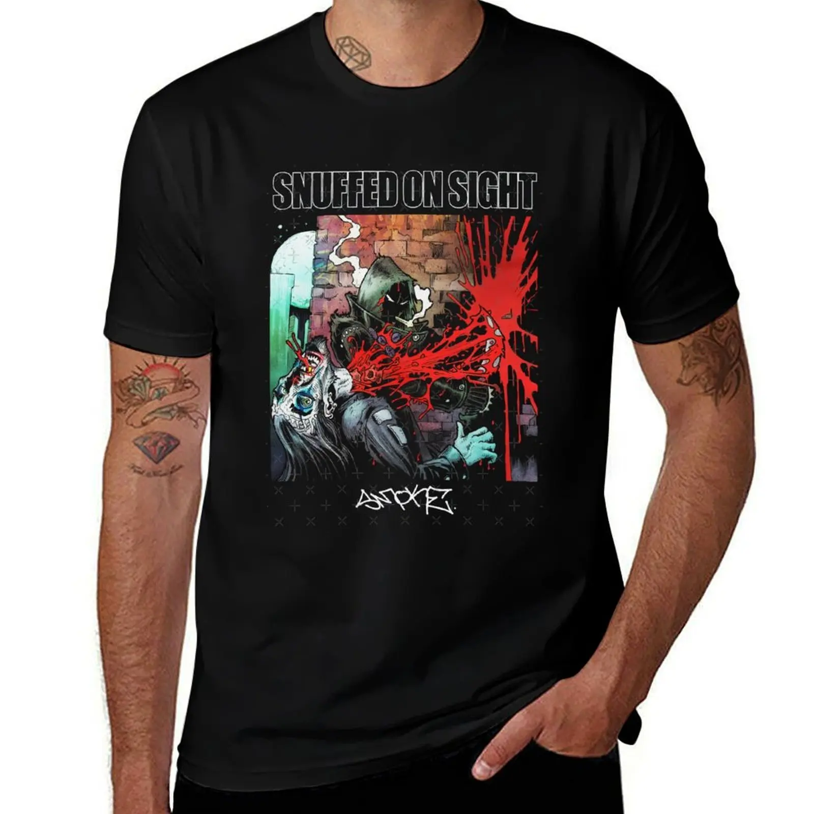 Snuffed On Sight Smoke T-Shirt Long Lasting Casual T-Shirt