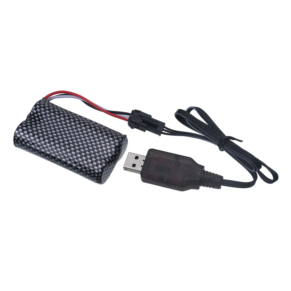 sm3p plug 7.4V lipo battery For RC Electric Toys remote control off-road racing vehicle 7.4V 2S 1200mah Battery With USB charger