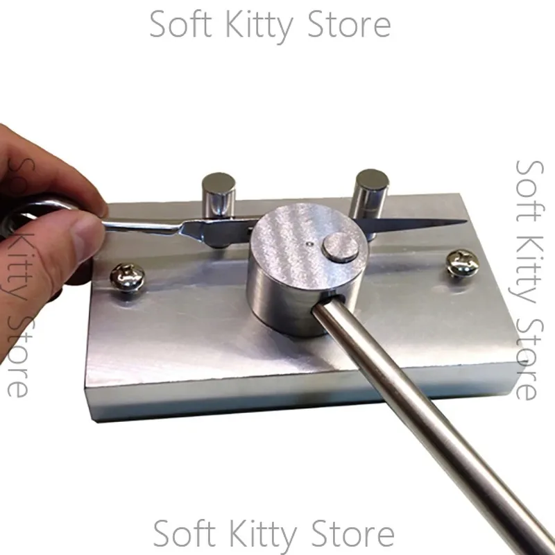 DIY Scissors Arc Corrector Twisting Machine Bending Device Manual Barber Scissors Repair Tool The Third Round Radian Corrector