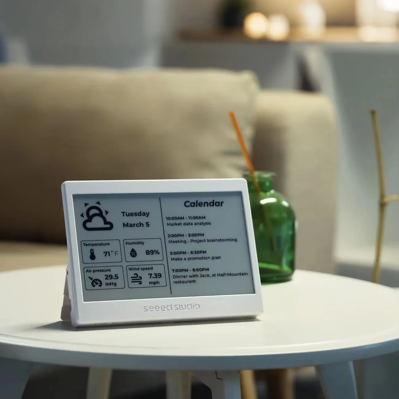 XIAO ESP32 ePaper Panel 7.5" Screen e-Ink Display Smart Home Assistant 800×480,3.7V 2000mAh Recharge Battery for TRMNL Arduino