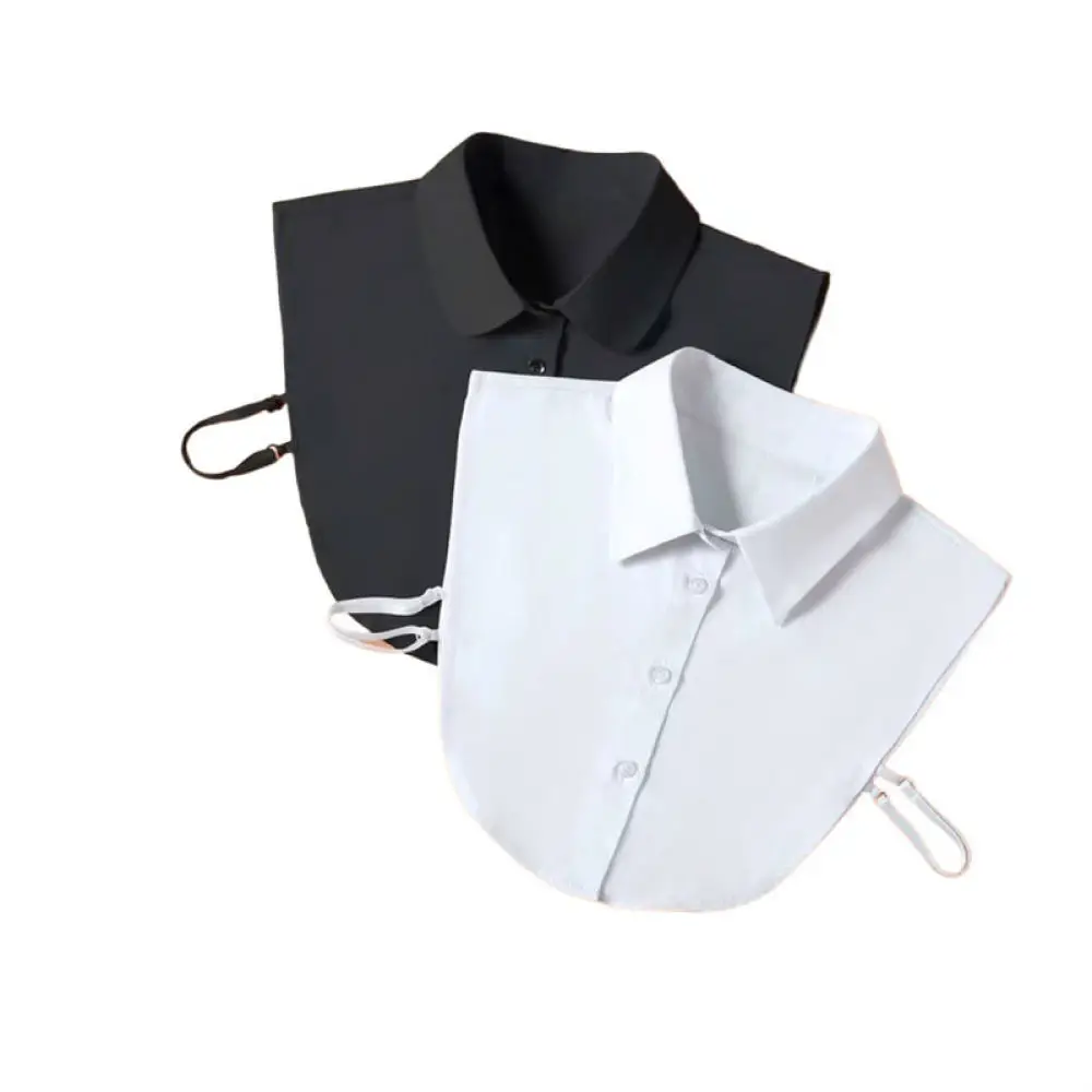 Versatile Fake Shirt Collar Unisex Breathable Cotton Blend Dickey Neck Accessory For Fashion Layering Formal Office Outfits