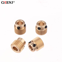 5Pcs Brass Extruder Wheel 26/40 Teeth Drive Gears For Creality CR-10 10S S4 S5 Ender 3 / Pro / V2 3D Printer Parts Accessories