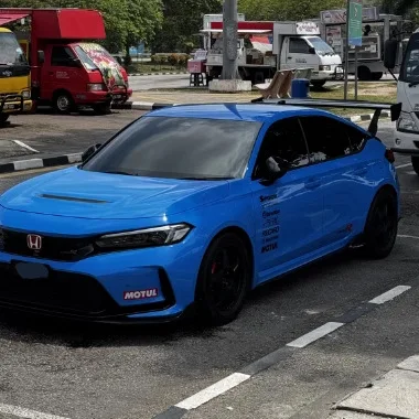 Suitable for Honda TYPE R carbon fiber modified FL5 rear spoiler GT large tail Varis fixed wind spoiler