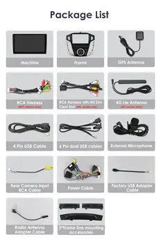 適用於福特福克斯3 MK 3(2012-2018)的Android 12車載智慧系統,包含多媒體視訊播放器、立體聲GPS導航、CarPlay和方向盤控制。 6 最佳銷售 福特福克斯mk3車用收音機 - №5