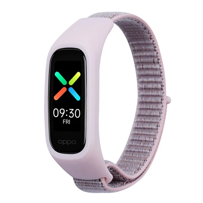 Integrated Nylon Loop Strap Suit for Oppo Watch Band Sport Nylon Loop Watch Strap