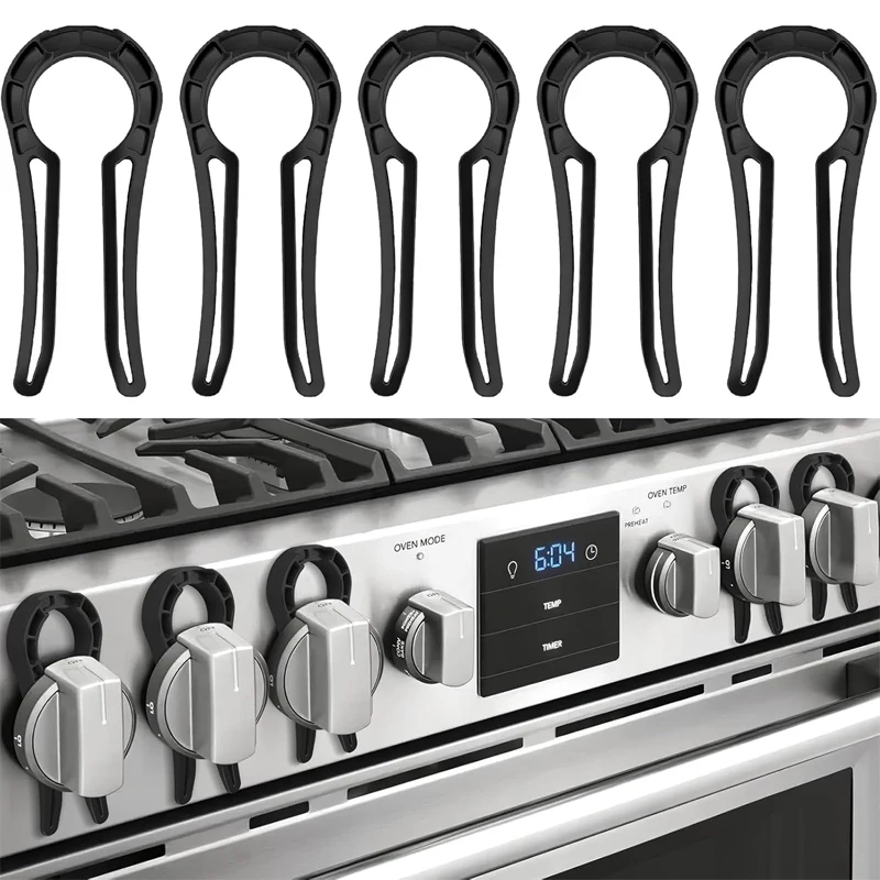 

Gas Stove Oven Knob Lock Child Safety Clip Baby Protection Cover Kitchen Security Prevent Accidental Contact