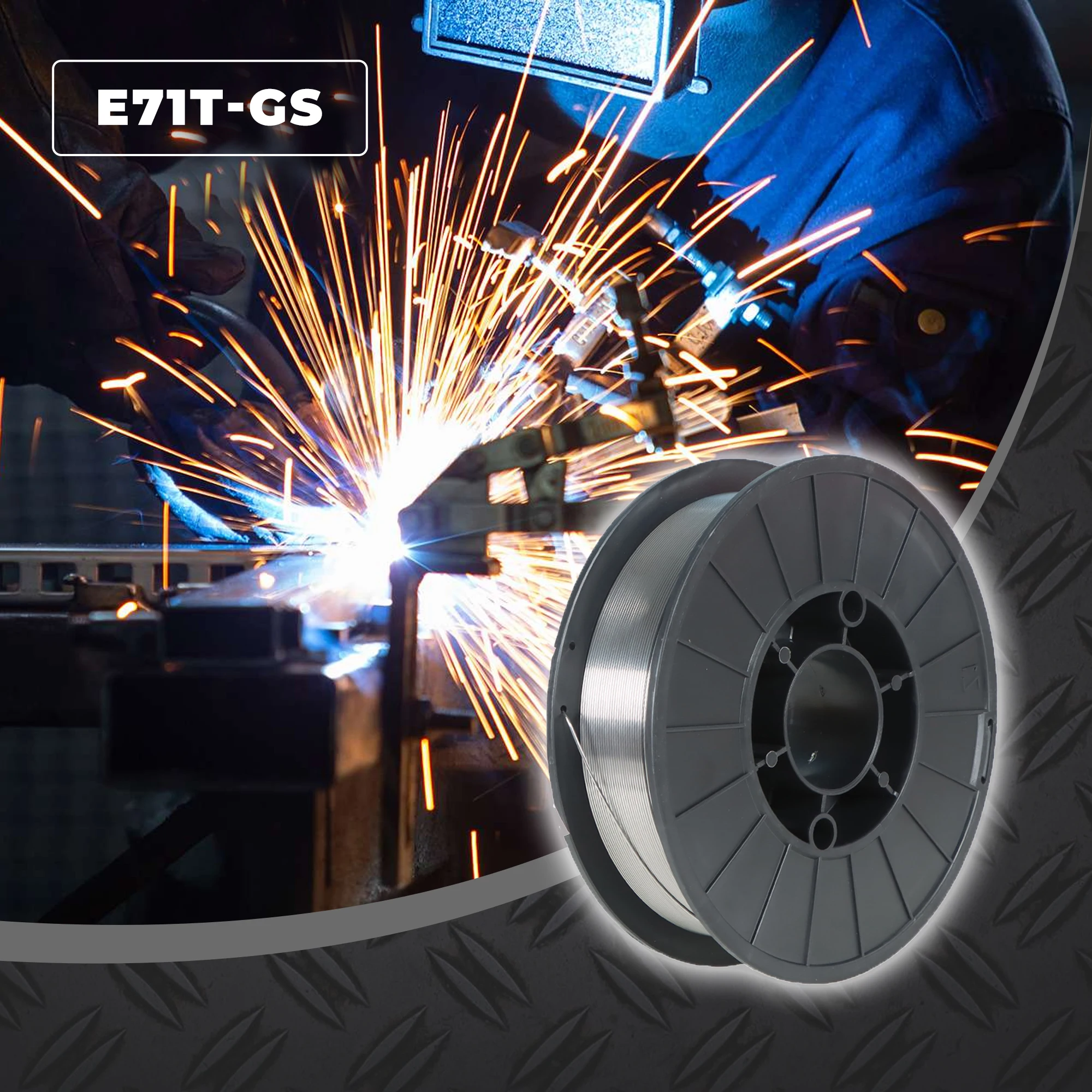 E71T-GS Gasless-Flux Core Wire Welding Wire 0.045 Inch (1.2 MM) Diameter 10 Lbs