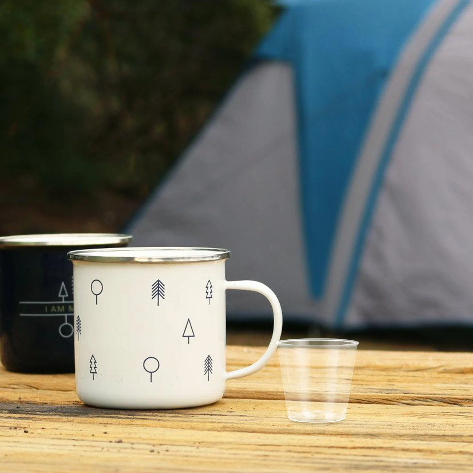 

50Pcs Disposable Clear Plastic Aviation Tasting Cups Thickened Design Ideal for Commercial Sampling Ice Cream Smoothies Iced